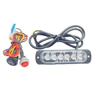 Ultra tenké 6 LED viacfarebné stroboskopické svetlo